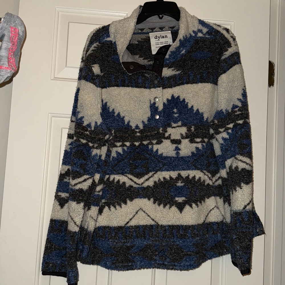 Dylan 1/4 Button Fleece Aztec Sz XL